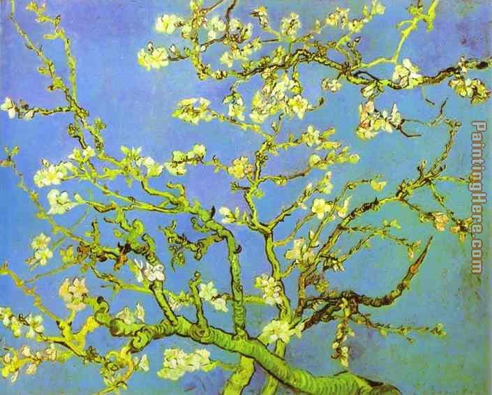 Branches of Almond tree in Bloom painting - Vincent van Gogh Branches of Almond tree in Bloom art painting